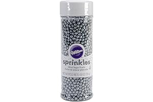Decorate Your Cakes with Wilton's Luminous Silver Sugar Pearls