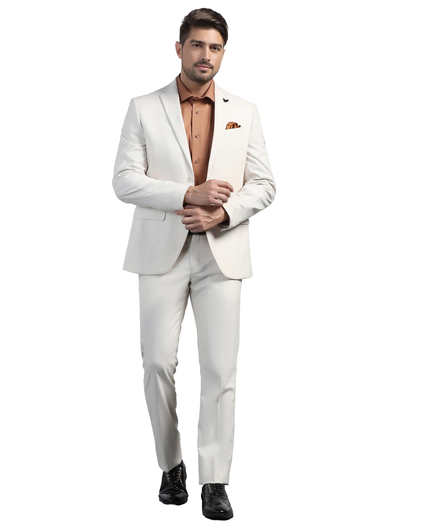 blackberrys Men Textured Slim Fit Suit | Viscose Rayon Blend | 2 Button Single Breasted-picture-24