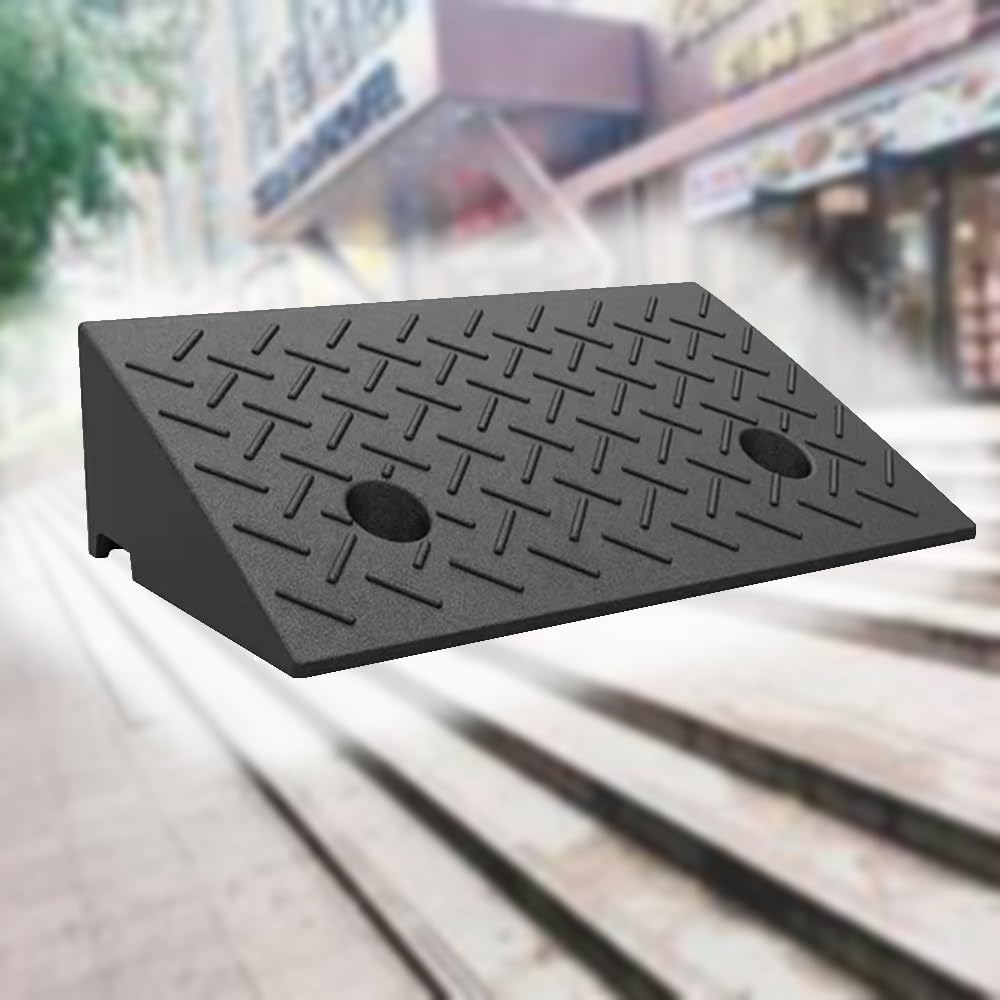 Rampa krawężnikowa, rampa podjazdowa, Przenośne rampy krawężnikowe 2" 4" na podjazdach, schodach chodnikowych, garażach samochodowych(50x25x9 cm(20"x10"x3.5"))
