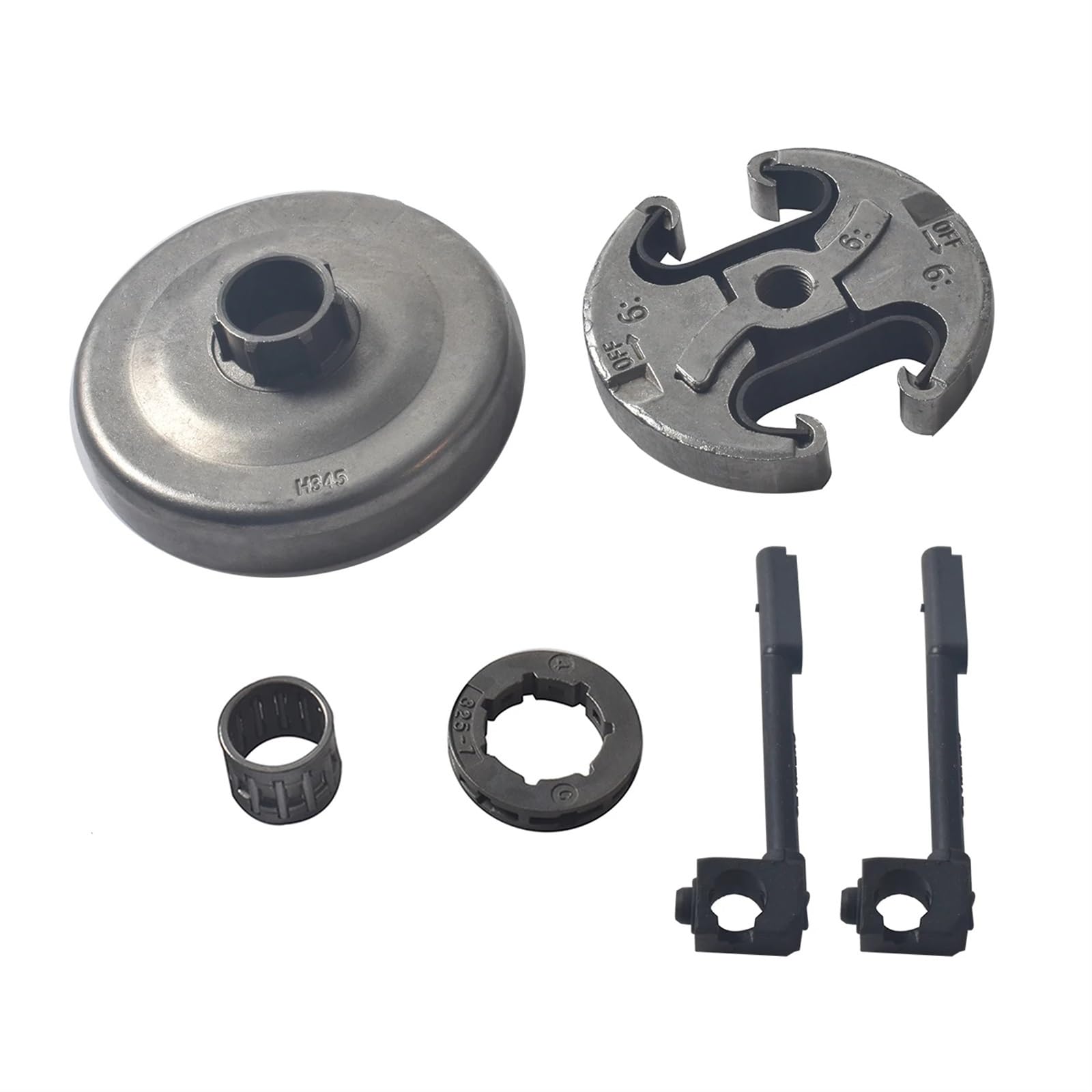 UNARAY Kit de piñón de llanta de Tambor de Embrague de 3/8 "Compatible con línea de Tambor de Embrague de Motosierra Jonsered CS 2255 CS 2250 S