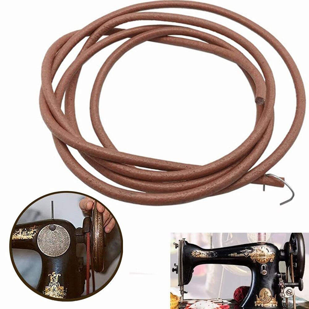 Leather Sewing Machine Belt with Hook for Household Old Treadle Sewing Machines 72 Inch 183cm 5mm 1 Pc — Amazon image 2