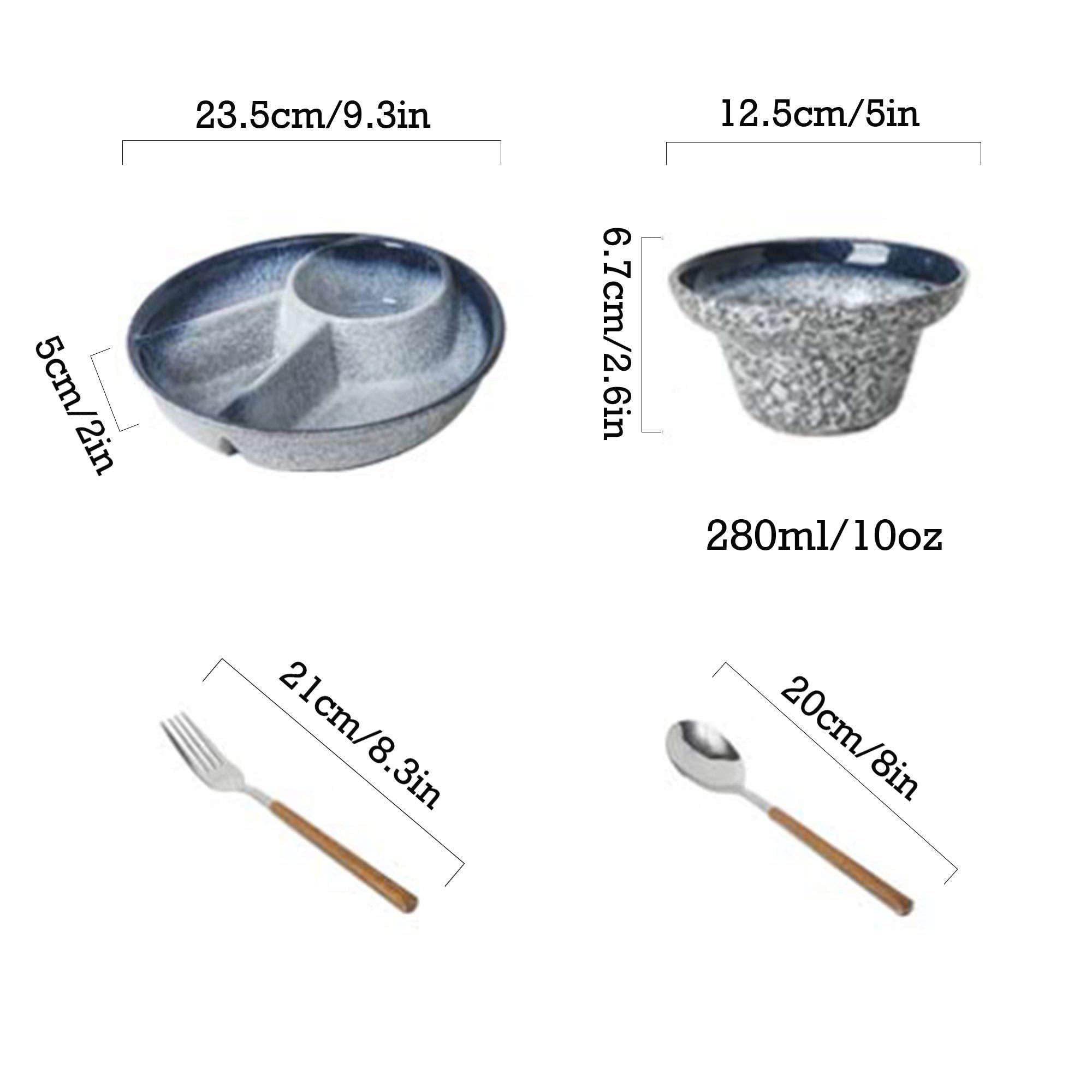 Piatti, Piatti da Portata divisi, Piatto di Controllo della Dieta(E,Divider Plate Set)