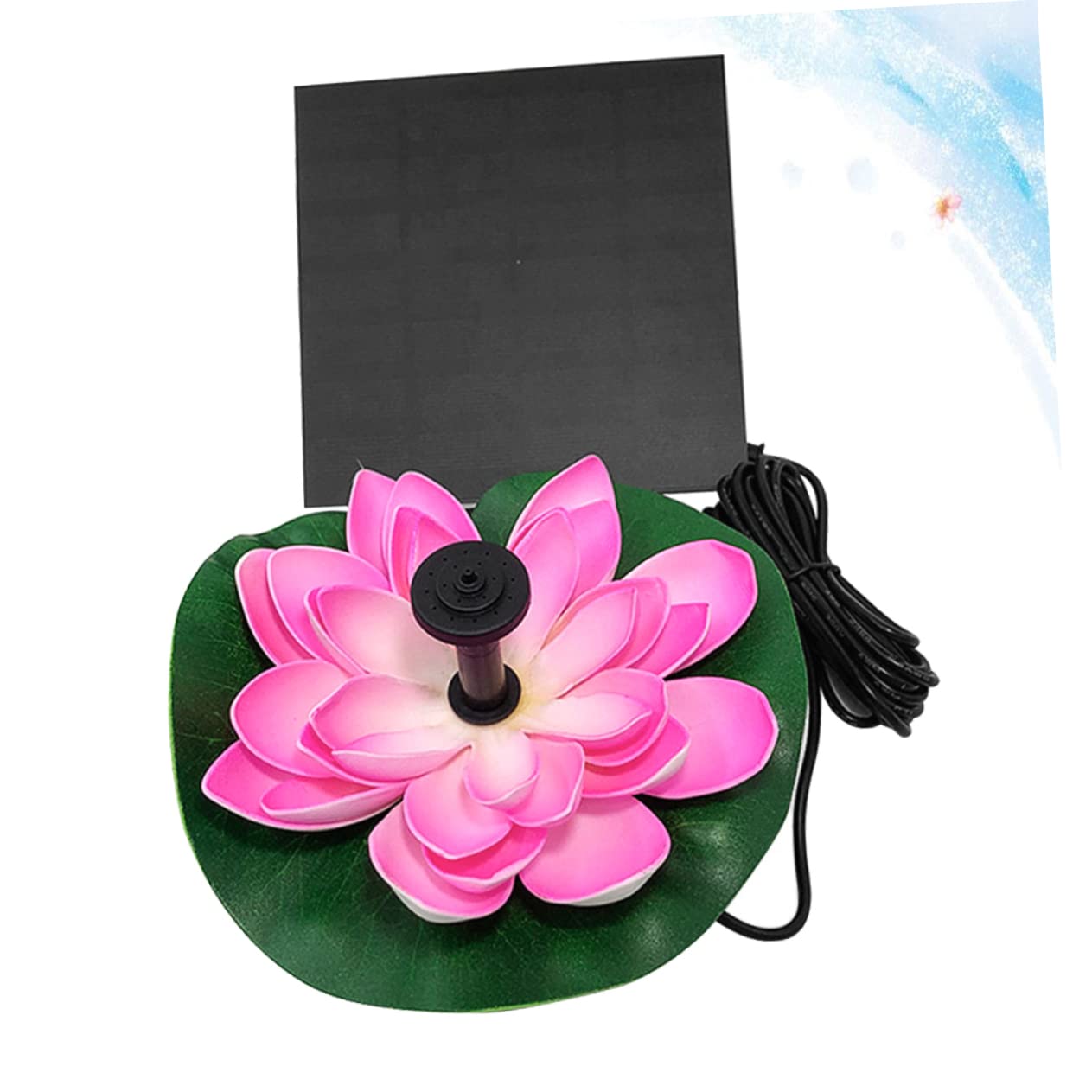 Didiseaon Fontana Solare da Giardino Pompa per Laghetto Esterno, Design Decorativo per Fontane e Spazi Verdi