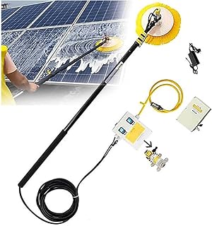 Rengöringsanordning för solmoduler med roterande borste, elektrisk solcellsrengöring, utomhusrengöringsapparater, fönsterrengörare, speciella takrengöringsborstar (färg: M