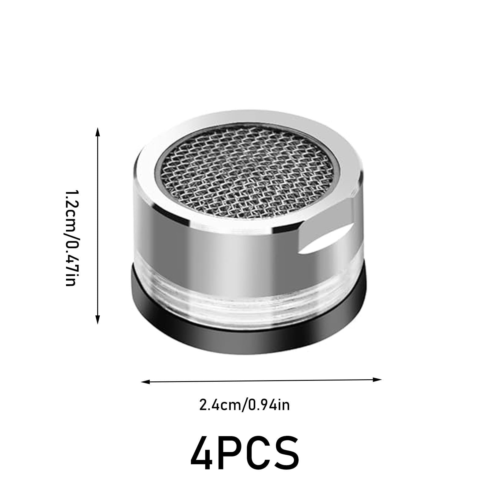 4 Pcs Brass Tap Spout Aerator with Gasket, 24mm Male Threaded Aerator Insert with Wrench, Kitchen Tap Aerator - Image 2