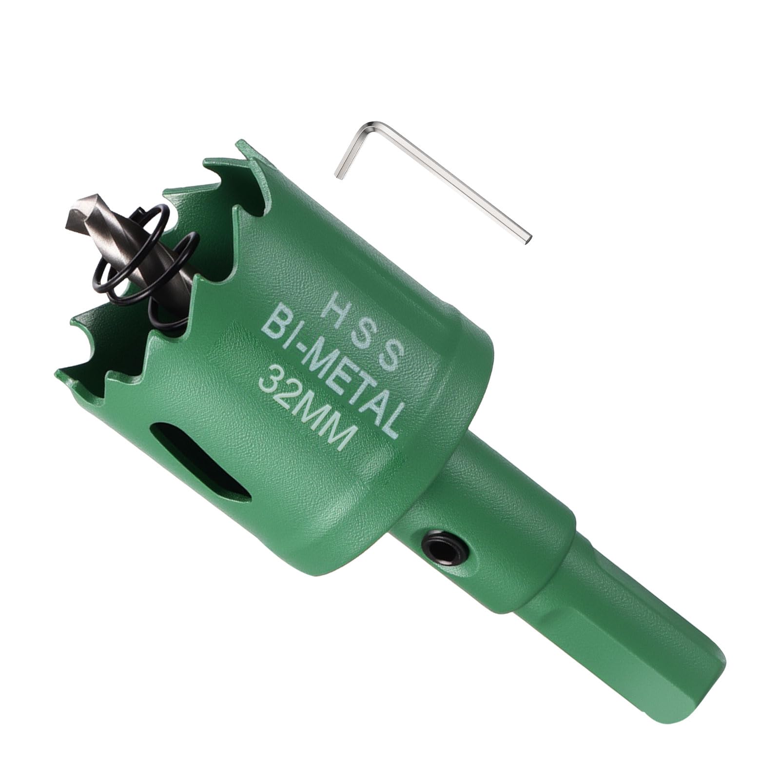 METALLIXITY Bi-Metal Hole Saw 1-1/4", M42 HSS Circular Head 32mm Hole Cutter with Center Drill Bit