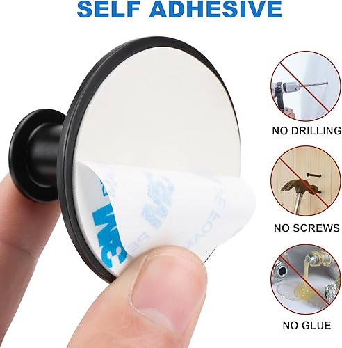 Miniatura 3 de Ganchos para toallas de pared para colgar ganchos autoadhesivos de acero inoxidable, ganchos para dormitorio, cocina, baño, paquete de 2 (color