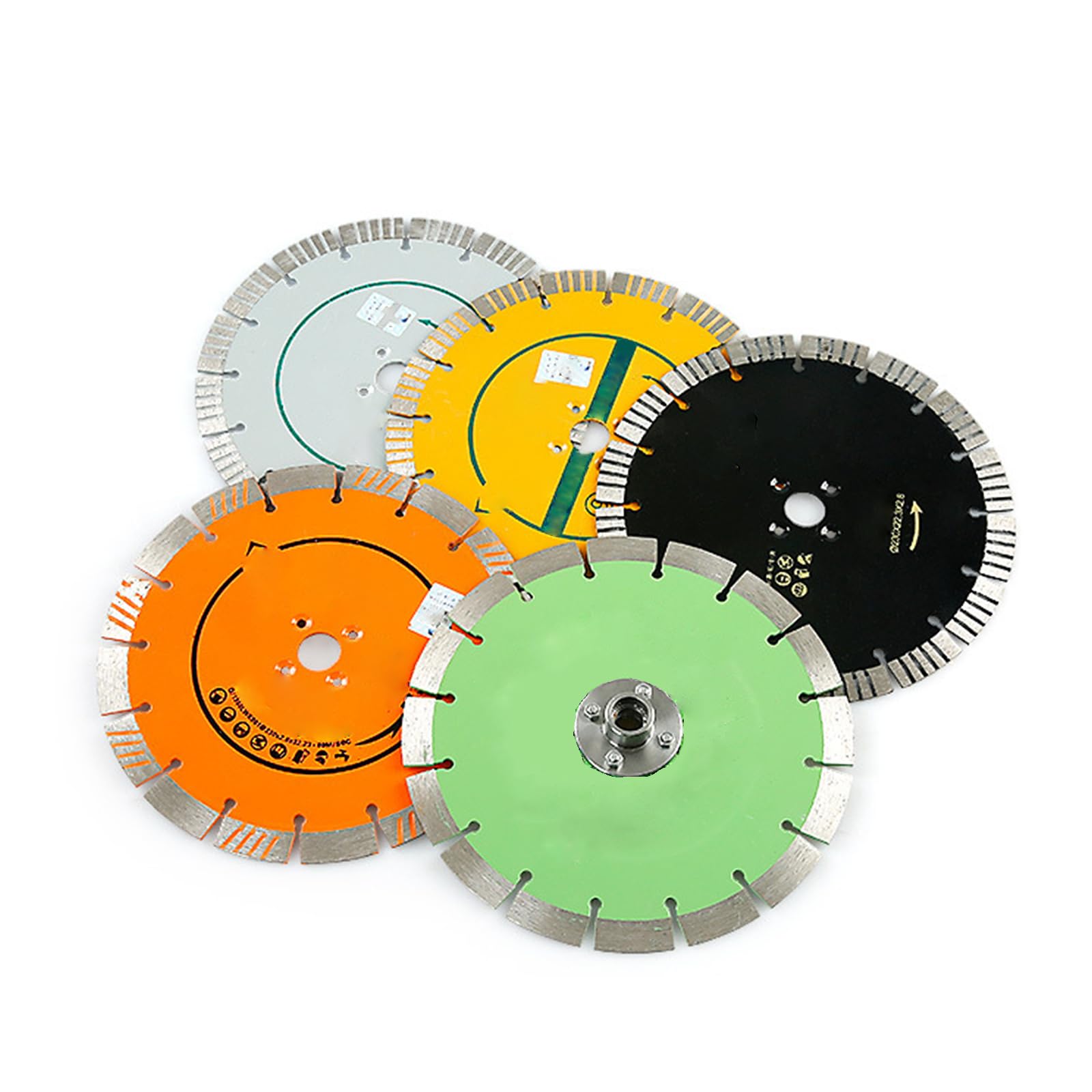Cut Off Wheels - Ruedas de corte de 23 cm, 3 piezas para cortar granito y otras piedras, ranurar paredes de hormigón (naranja)