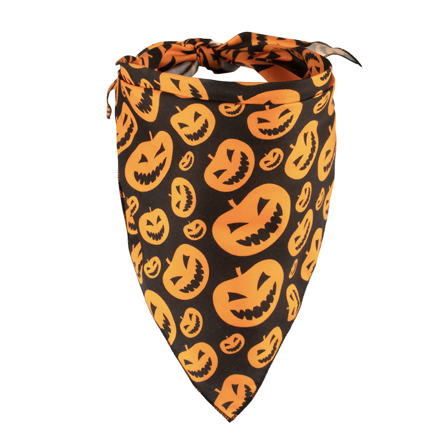 Native Pup Pañuelo de Halloween para Perro, Paquete de 3 Bufandas, murciélagos, Caramelo, maíz y Calabaza, pañuelo de Bandana (Paquete de 2, pequeño)