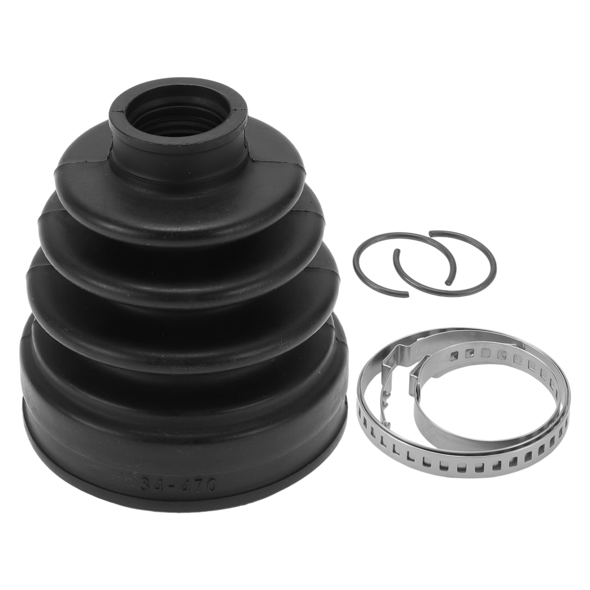 Hihaha No.495951F200 CV Joint Boot Kit W/Clamps for Kia Sportage 2005-2010 Inner Constant Velocity Joint Boot Strong Durable Rubber 1 Set Black