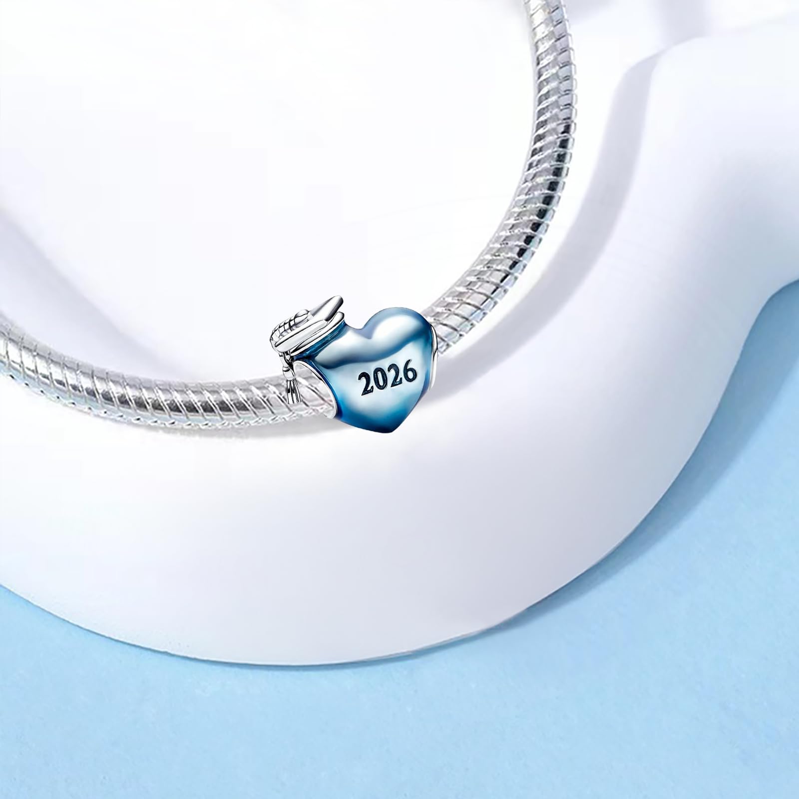 Diplomado Charm Bead Compatible para pulseras europeas y collares graduación encantos y perlas para mujer