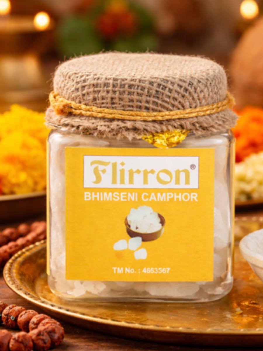 Desi Bhimseni Camphor | Bhimseni Kapur | Bhimseni Kapoor | Kappuram for Pooja, Meditation, Havan, Room Freshener(500gm)-image-0