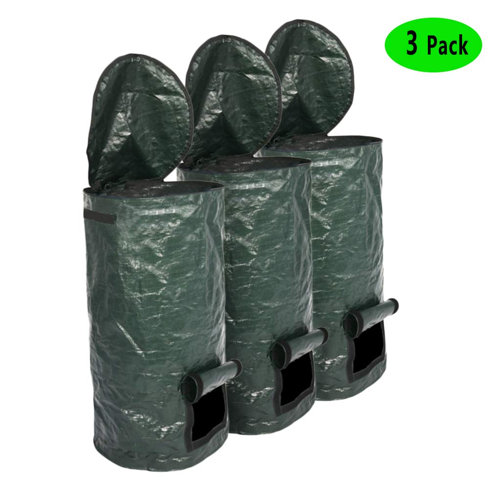 Buy URFEDA Environmental Compost Bag, Cultivator PE Compost Bag, Garden Com Bin Homemade Ferment