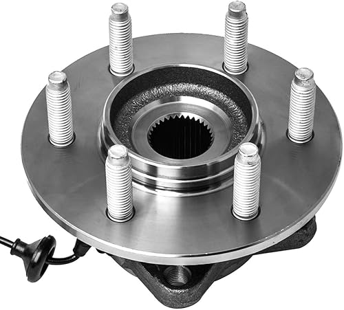 Miniatura 7 de Buje de rueda trasera y conjunto de cojinetes izquierdo o derecho compatible con Ford Expedition Lincoln Navigator AUQDD 541001 [6 lengüetas con ABS]