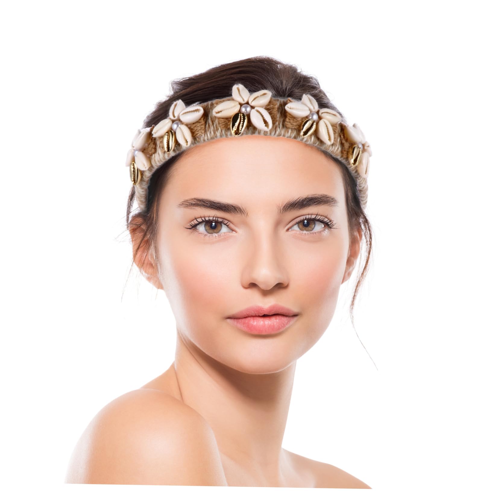 FRCOLOR 3 Diademas De Conchas Marinas Para Mujer Tocado De Conchas Marinas Diademas Anchas Y Cómodas Accesorio De Playa