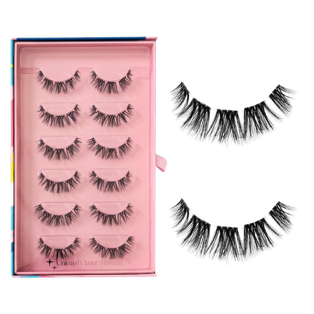SY SHUYING 6 - Pair False Lashes Set - Multi - Eye Shape Fit, Voluminous & Natural, Reusable, DT25Temptress - Image 3