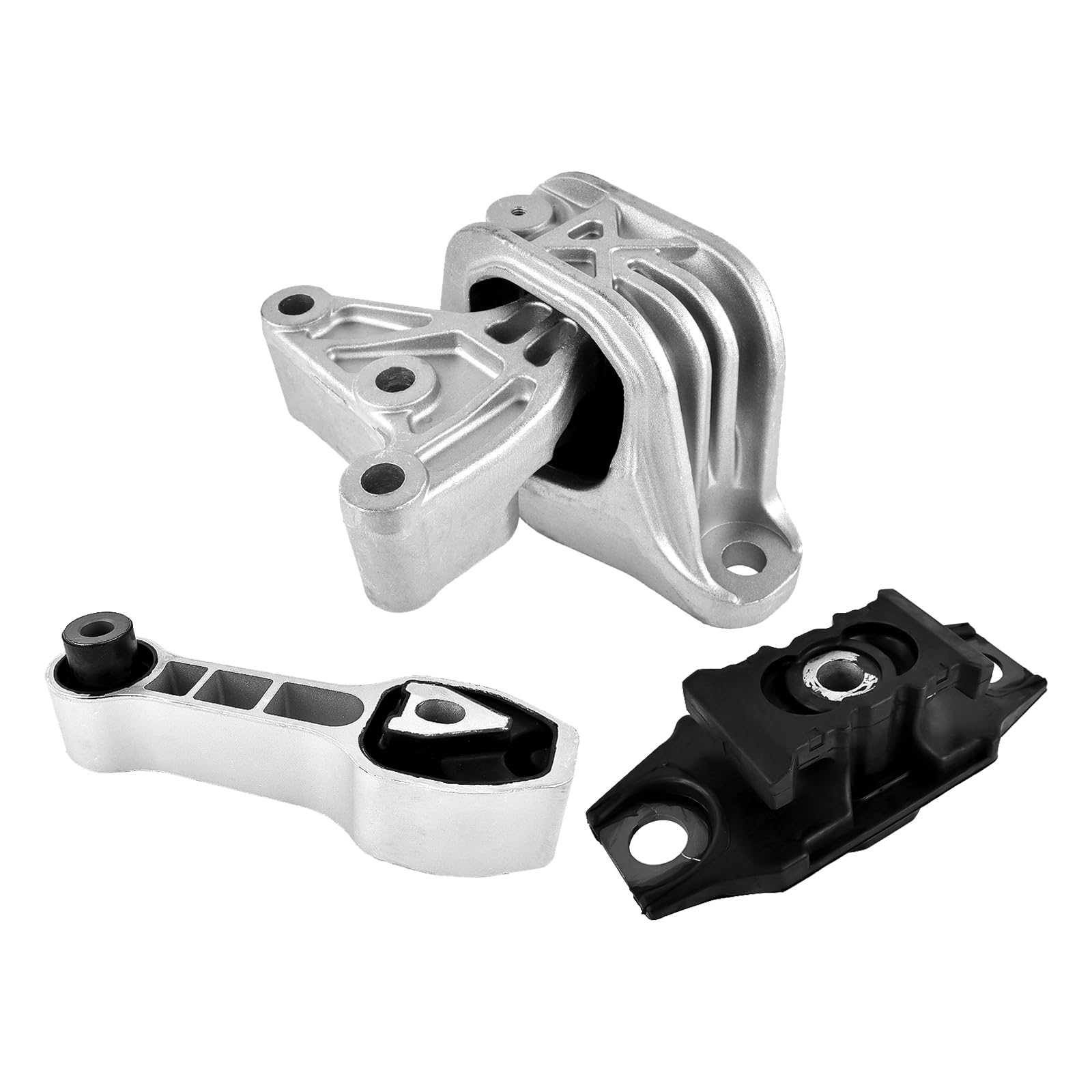 Flynsu 500 1.4L Engine Motor & Transmission Mount Kit Replacement For 2012-2018 Fiat 500 Part# 9893, 9895, 9876, 68073217Ac, 68073029Ac, 68073483Ad