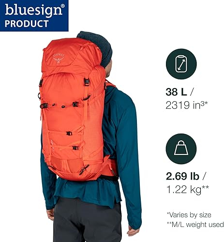 Miniatura 2 de Osprey Mutant 38L Mochila unisex para escalada y montañismo, Lemongrass, ML