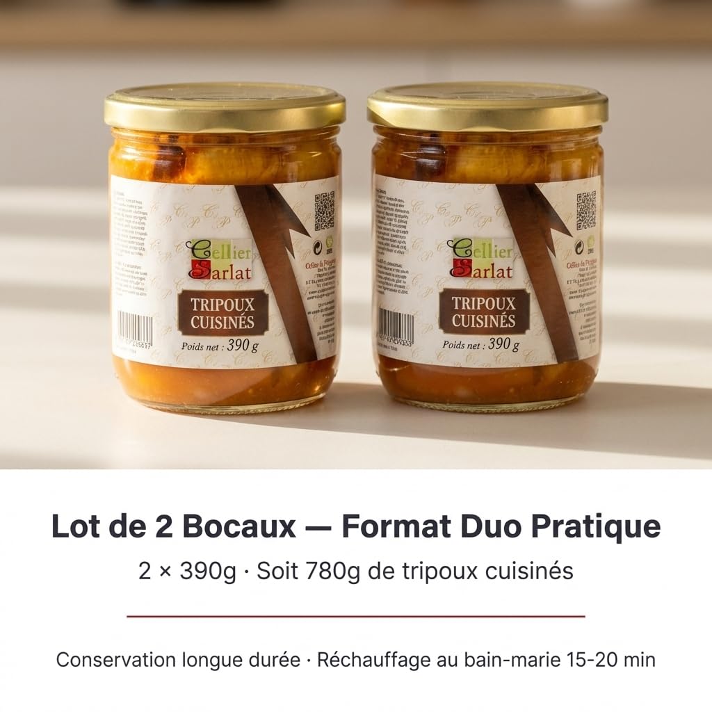 Lot de 2 Tripoux Cuisinés 2x390g Soit 780g