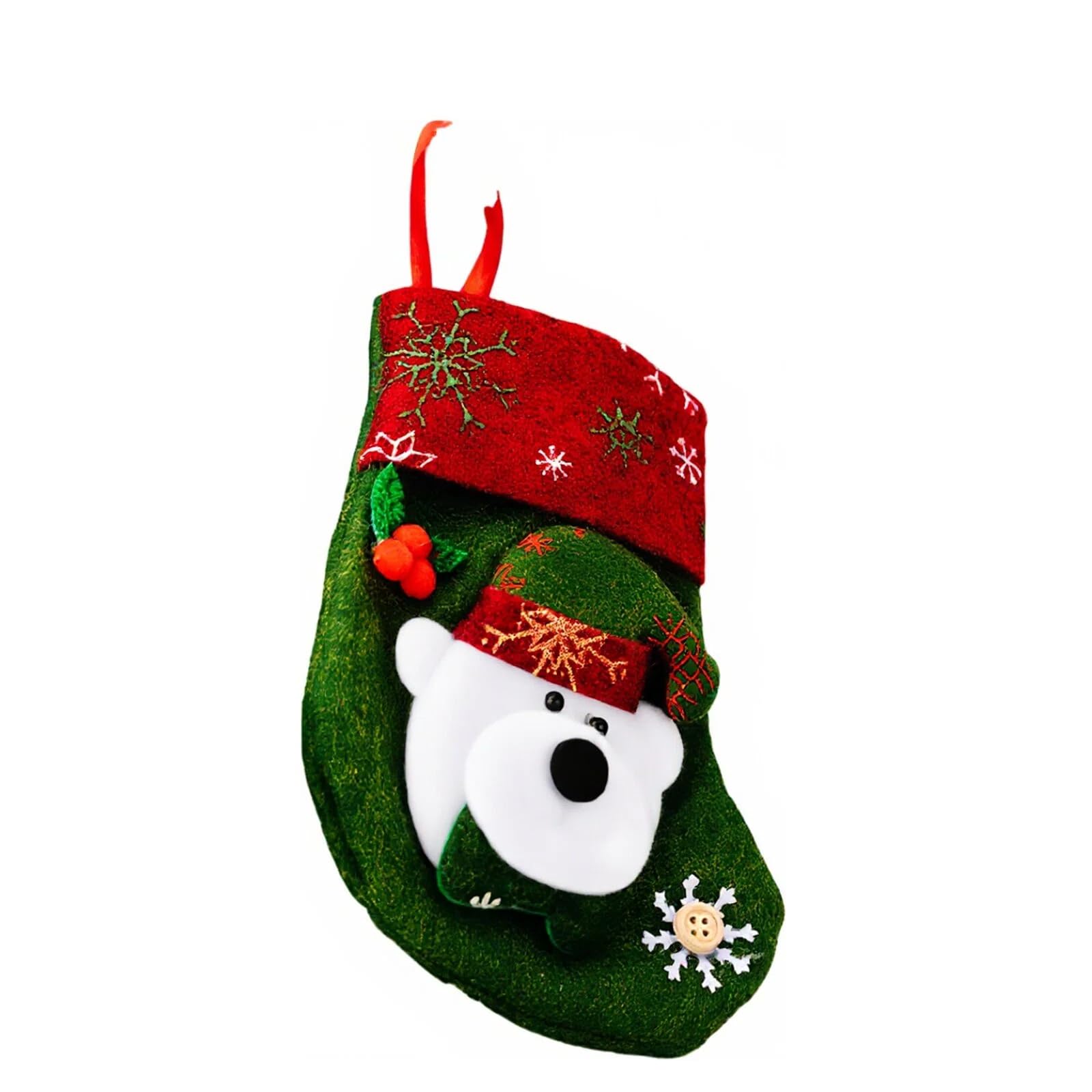 Christmas Stockings, Gift Bags, Candy, Snowman, Deer Decorations