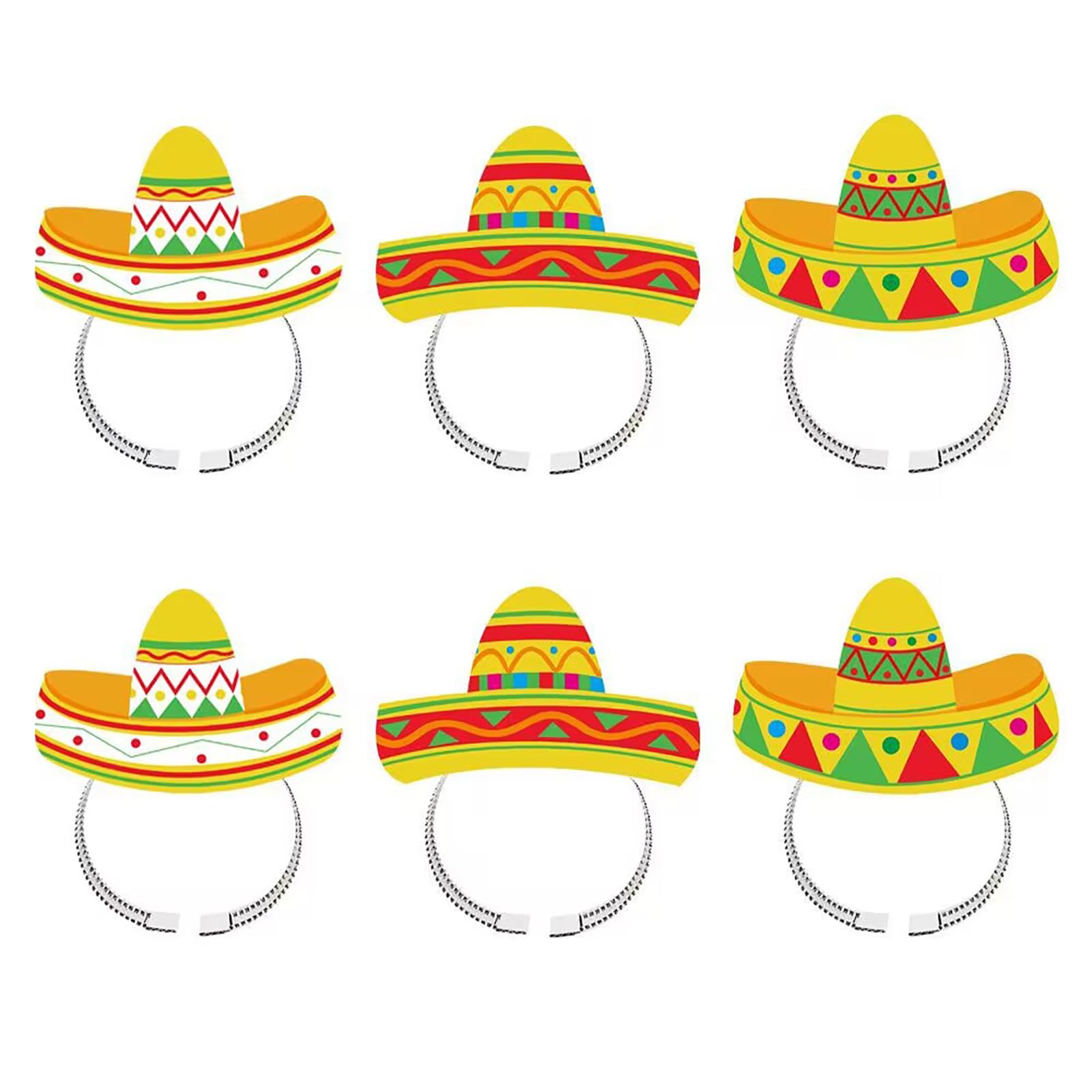 Fentency 6 Pieces Headbands Headpiece Theme Party Decorations Headwear For Celebrations And Photo Props