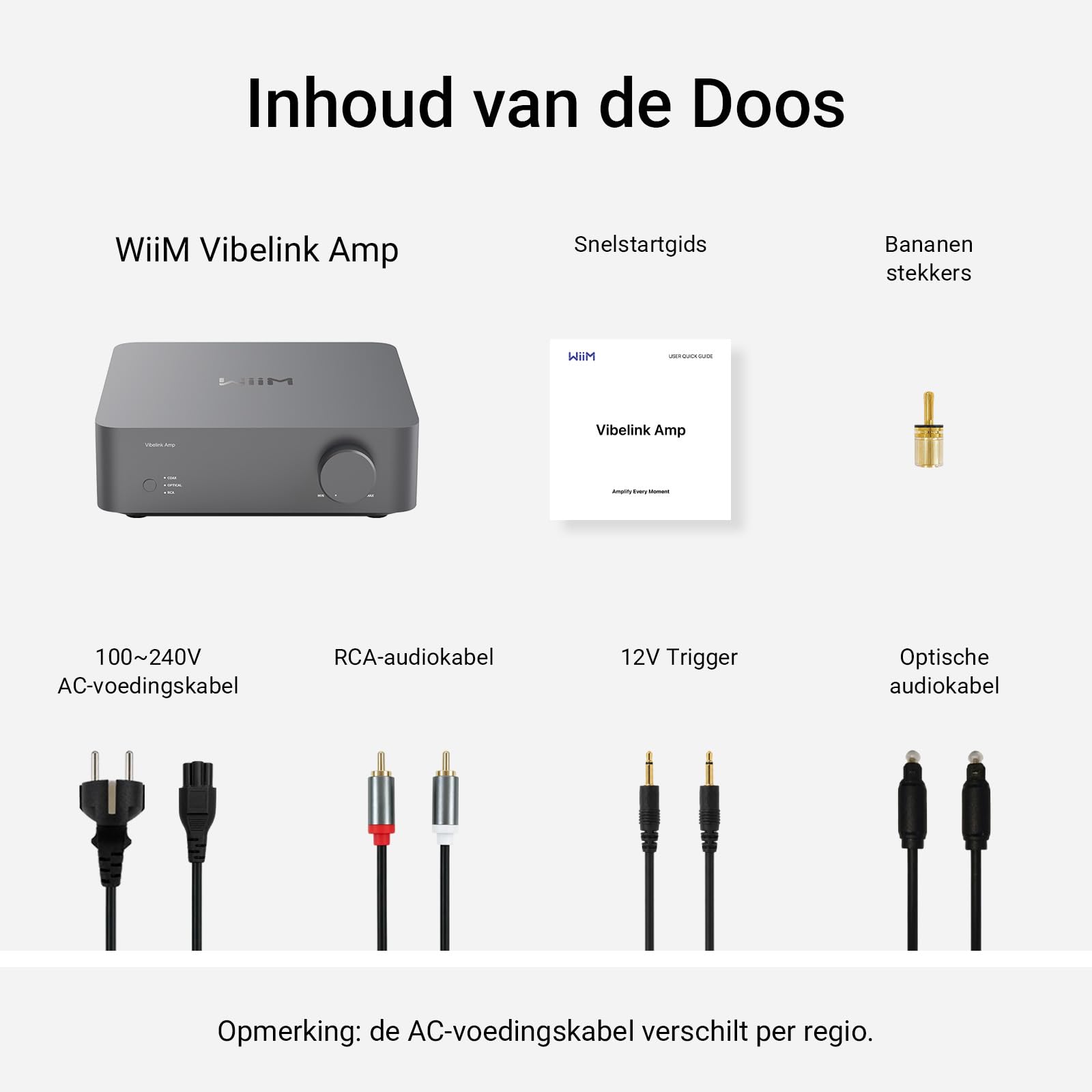 WiiM Vibelink Amp | Wzmacniacz 100W z wysokiej klasy DAC ESS 9039Q2M i układem TI TPA3255 | Kompatybilny z WiiM Mini, Pro, Pro Plus i Ultra | Wejścia RCA, Coax i optyczne | Space Gray