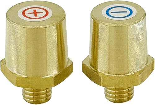 Miniatura 15 de Ampper Postes de carga de terminal de batería de poste lateral de latón macho de 3/8"-16 roscas, poste lateral estándar adaptador de poste