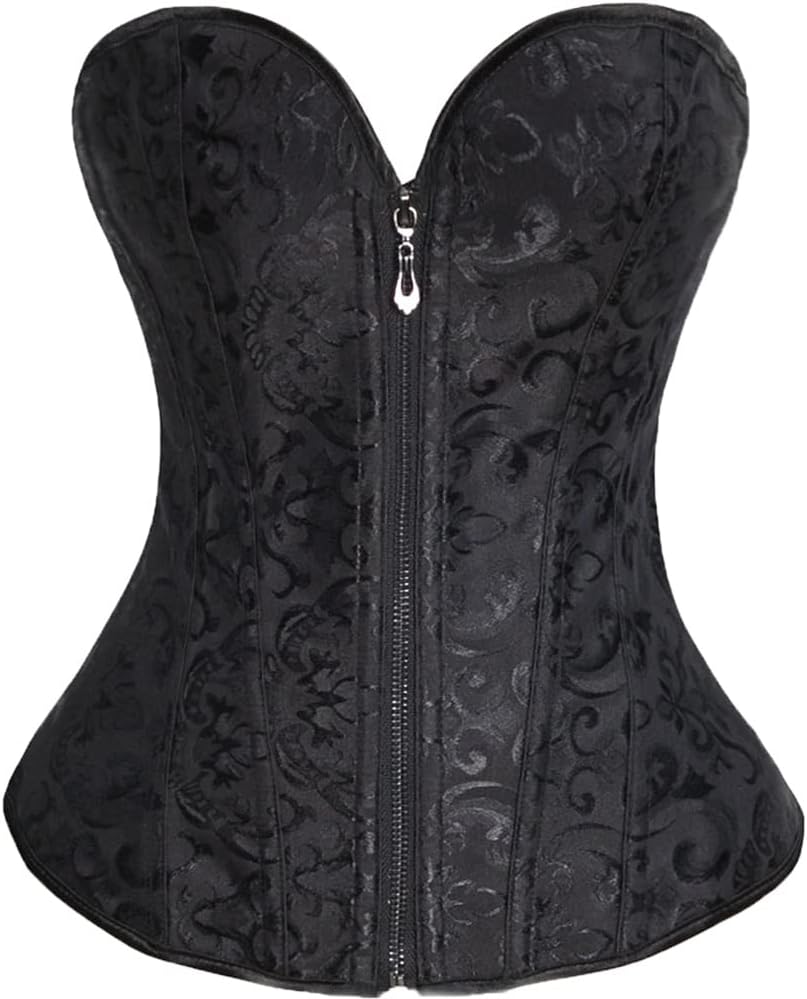 Dress CiciWedding Corset Shapewear, Front Zipper, Back Lace Up Bridal Corset