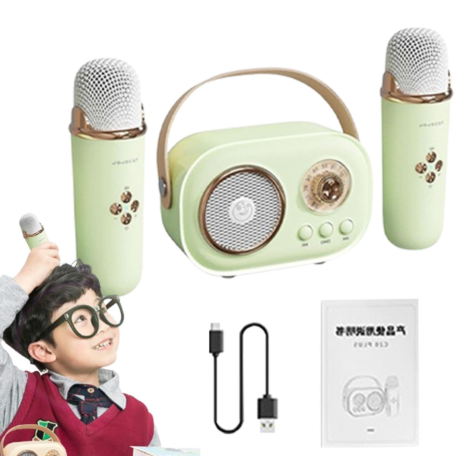 Przenośny mikrofon z głośnikiem do karaoke,przenośny mikrofon z głośnikiem