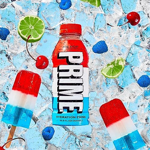 Image of Prime Ice Pop Energy Drink, 500ml, Naturally Flavoured, No Artificial Colours (USA)
