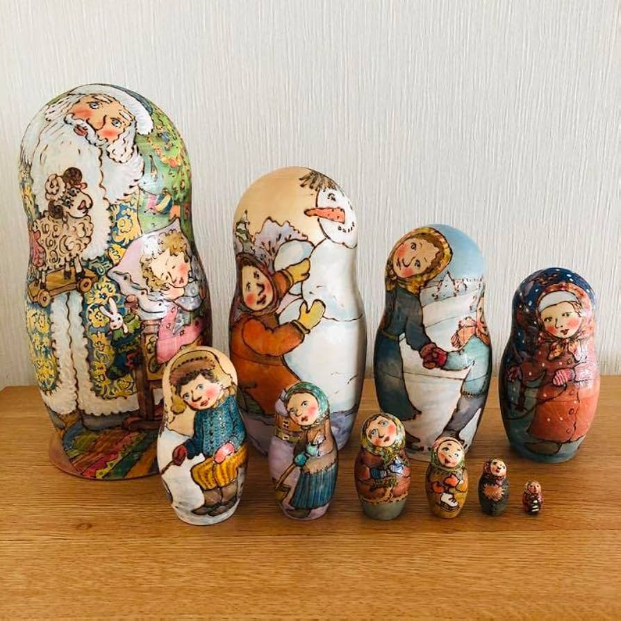 ナタリアバローニナマトリョーシカ/マトリョーシカ作家、ロシアマトリョーシカ Amazon | マトリョーシカ10Pクリスマス ナタリアバローニナ
