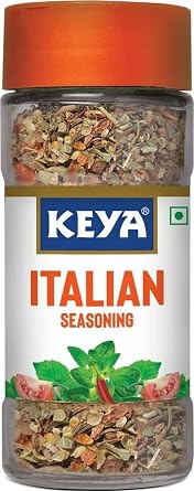 Keya Italian Seasoning, All Natural Healthy Italian Spice Blend for Pizza, Pasta Glass Bottle Premium Herbs and Spices 35gm