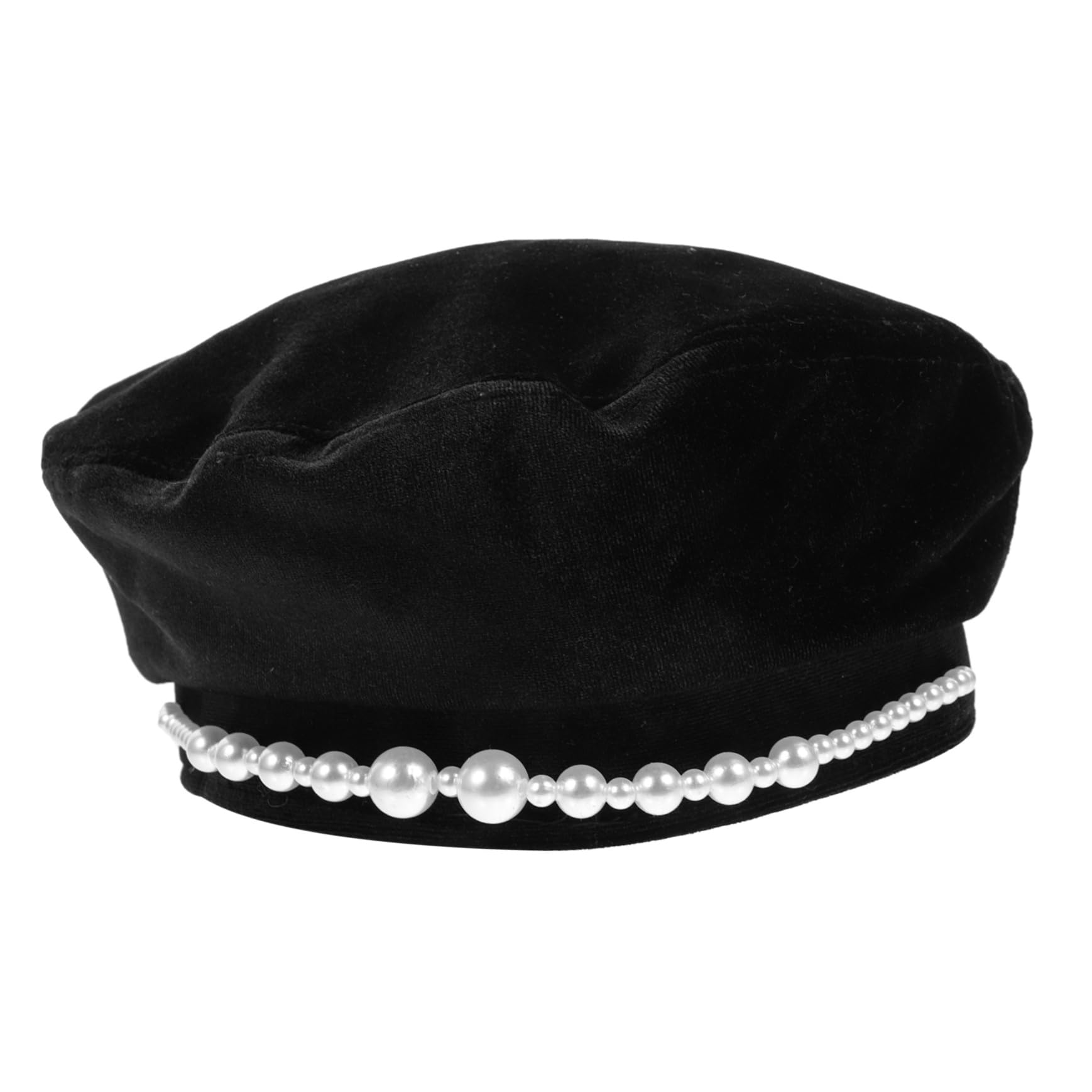PartyKindom Fashion Hat Cotton Beret Women Bucket Hat Pearl Beret for Female Comfortable and Chic