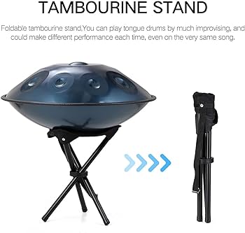 Amazon | ハンドパン タングドラム 22インチ スチールハンドパンドラム