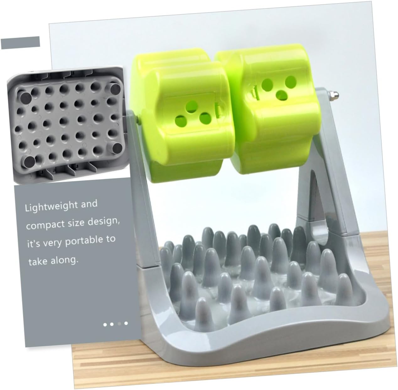 BESPORTBLE 1piece Dog Food Bowl Stand Automatic Dog Treat Dispenser for Raised Bowl