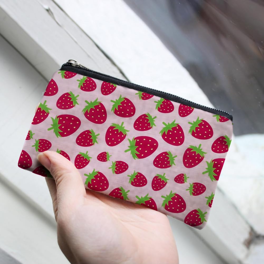 Strawberry Red Fat Quarters Bundles - Cute Sweet Fruity Fabric, 6 PCS, 20" x 20" Polyester Quilting Fabric Scraps for Sewing & Quilting