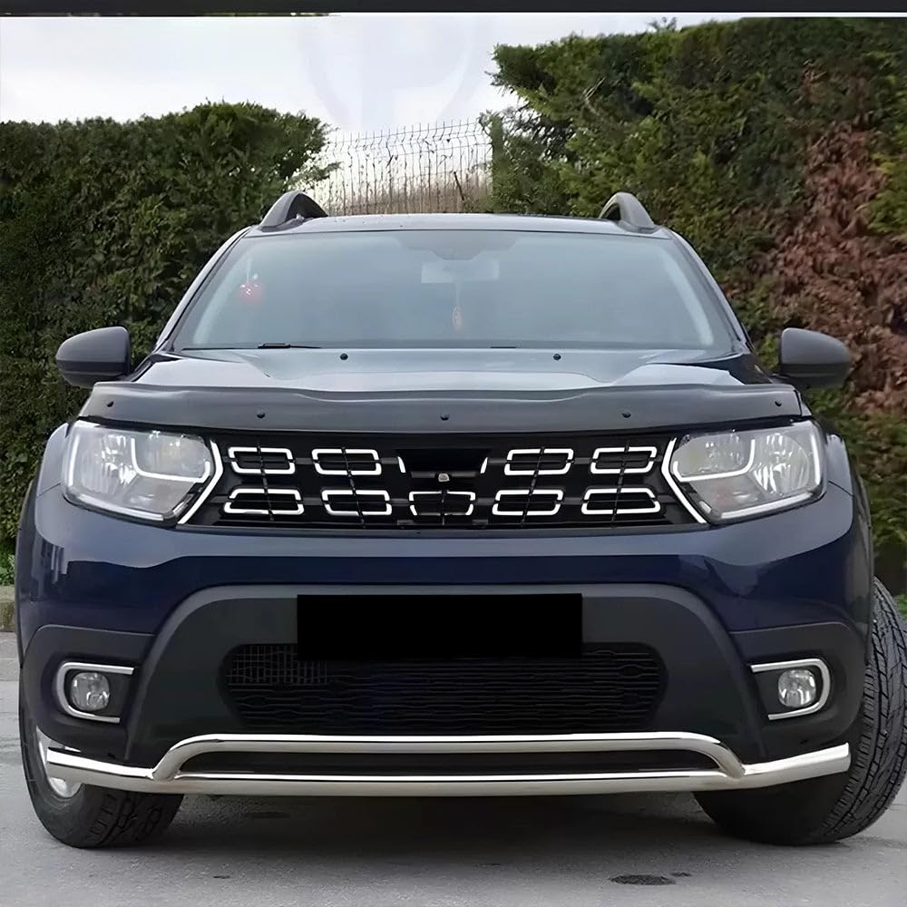 Oneway Protector de capó compatible con Dacia Duster II 2018-2024 - Negro brillante