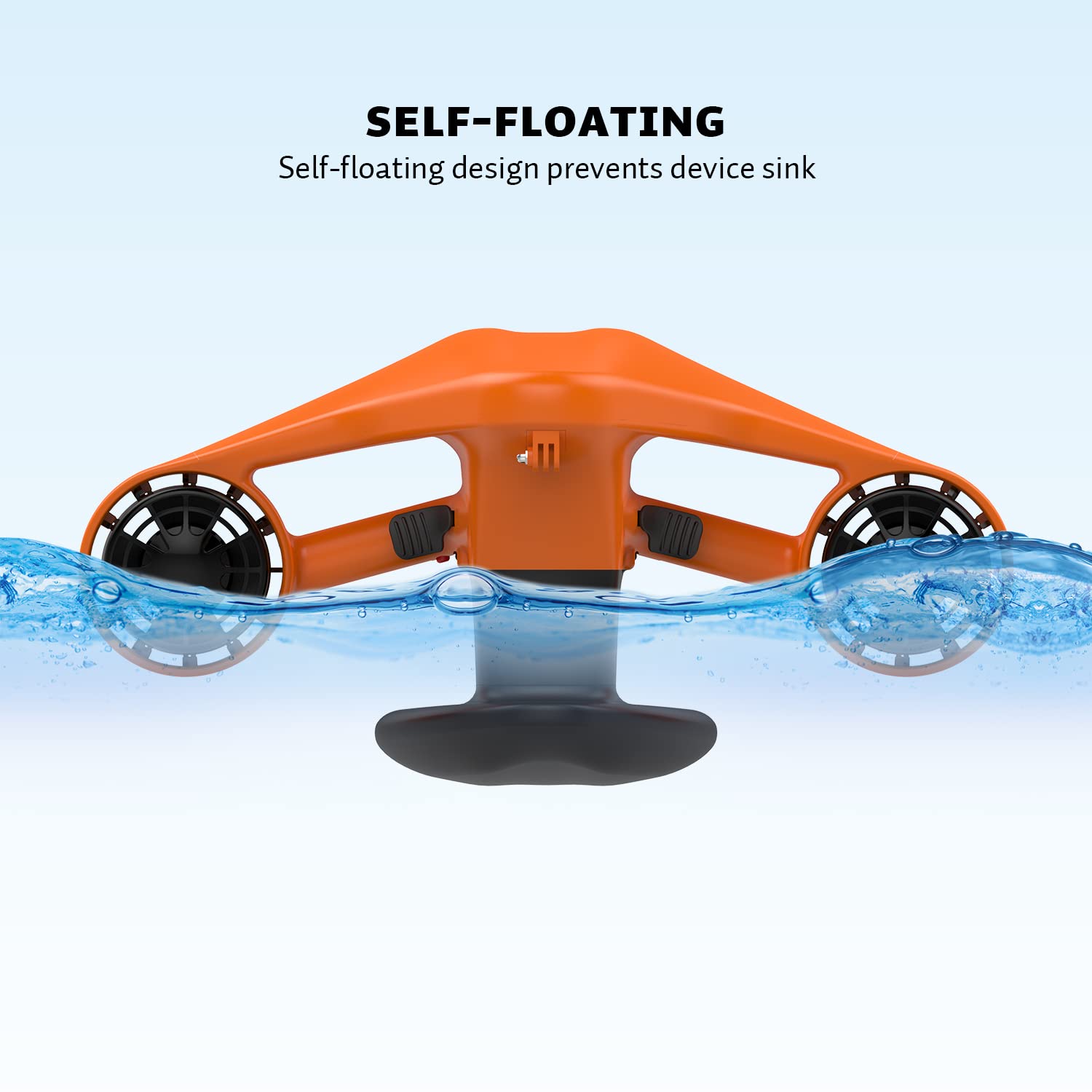 Asiwo Unterwasserscooter PRO Tauchscooter mit Action Kamera Halterung, Seascooter mit Doppelmotor für Tauchen Schwimmen Schnorcheln Abenteuer und Fischen jagen