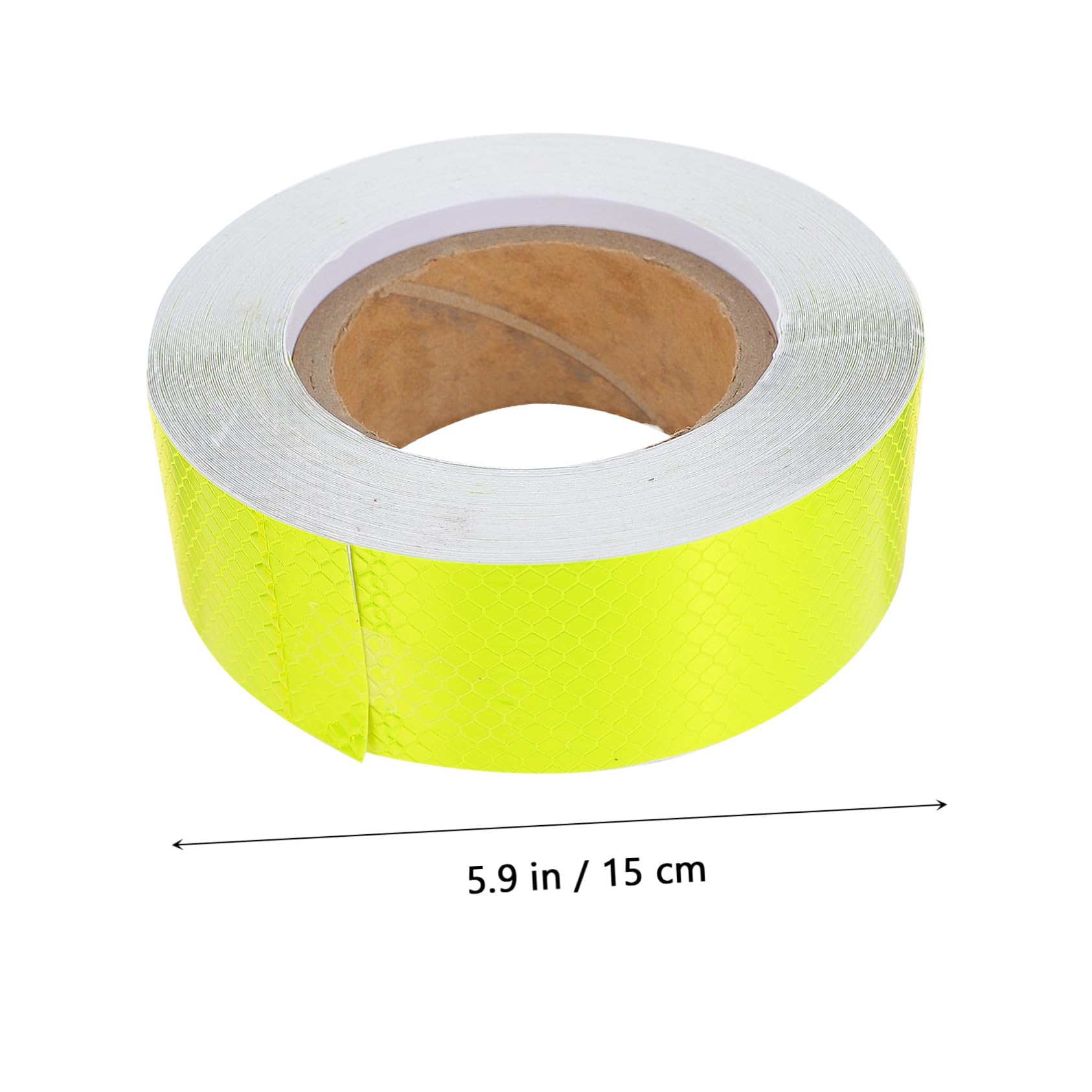 KOMBIUDA Fluoreszierendes Sicherheitswarnband 5cm x 25m Selbstklebend Reflektierendes Warnband Für Verkehr Und Arbeitsschutz