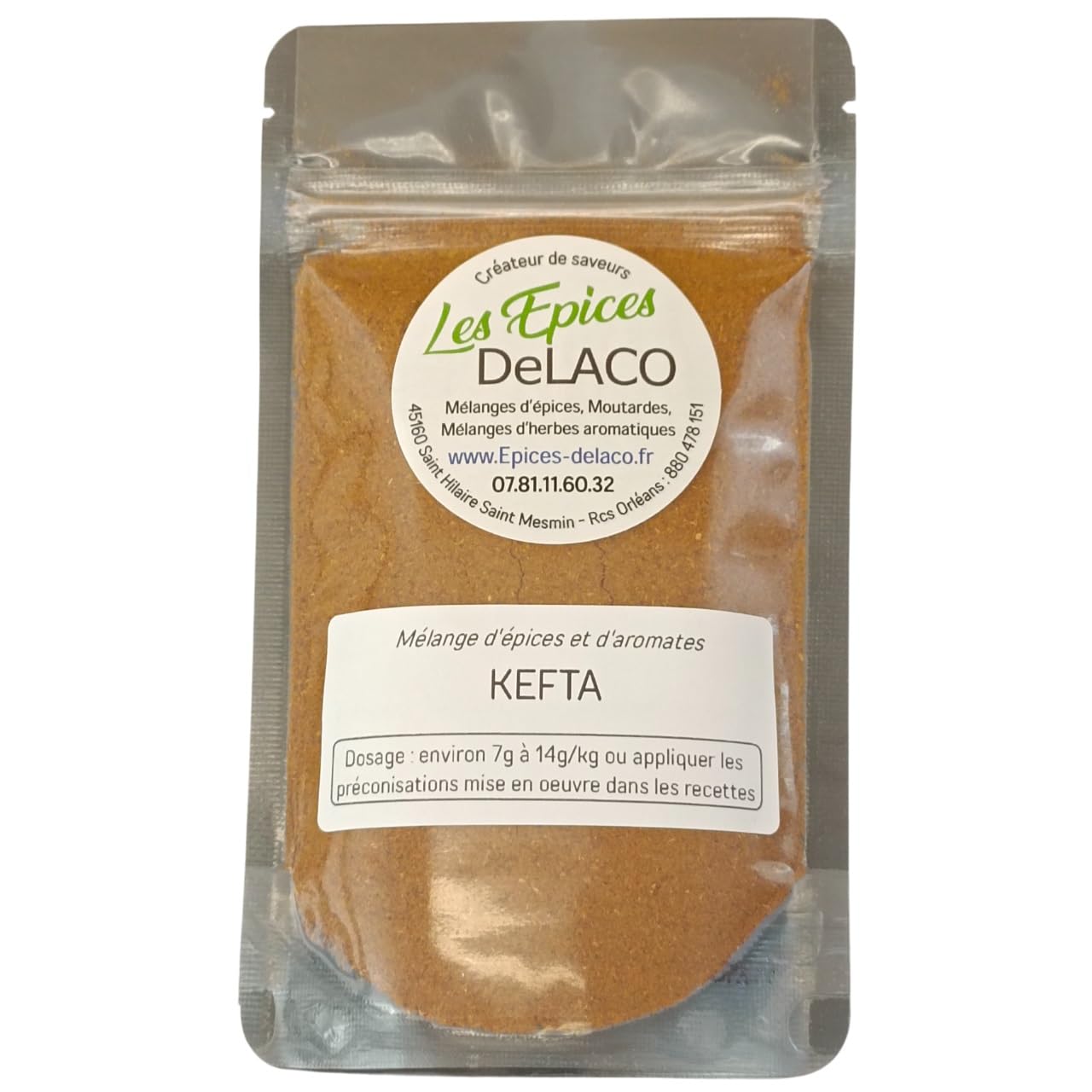 Mélange KEFTA 440g XL | Les Epices DeLACO | Epices, herbes, aromates, aide culinaire pour assaisonnement : viandes, poissons, légumes, marinades, barbecue, grillades