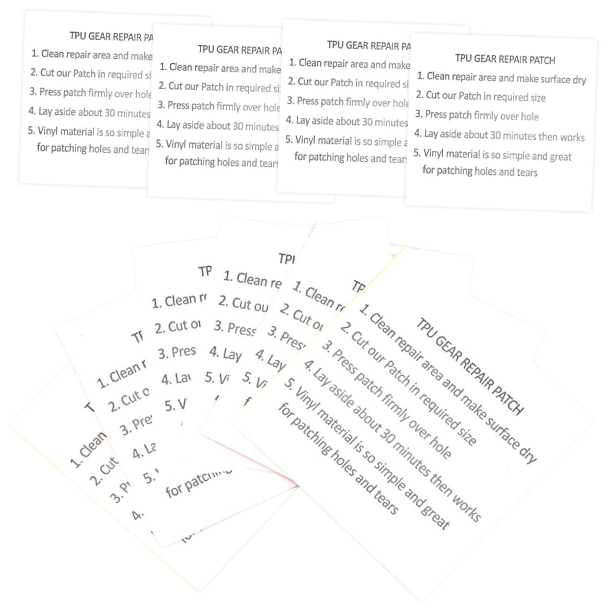 Totority 10pcs Transparent TPU Repair Patch Kit for Inflatable Products and Leakproof Stickers for Tents Air Mattresses and Clothes Easy Peel and Stick