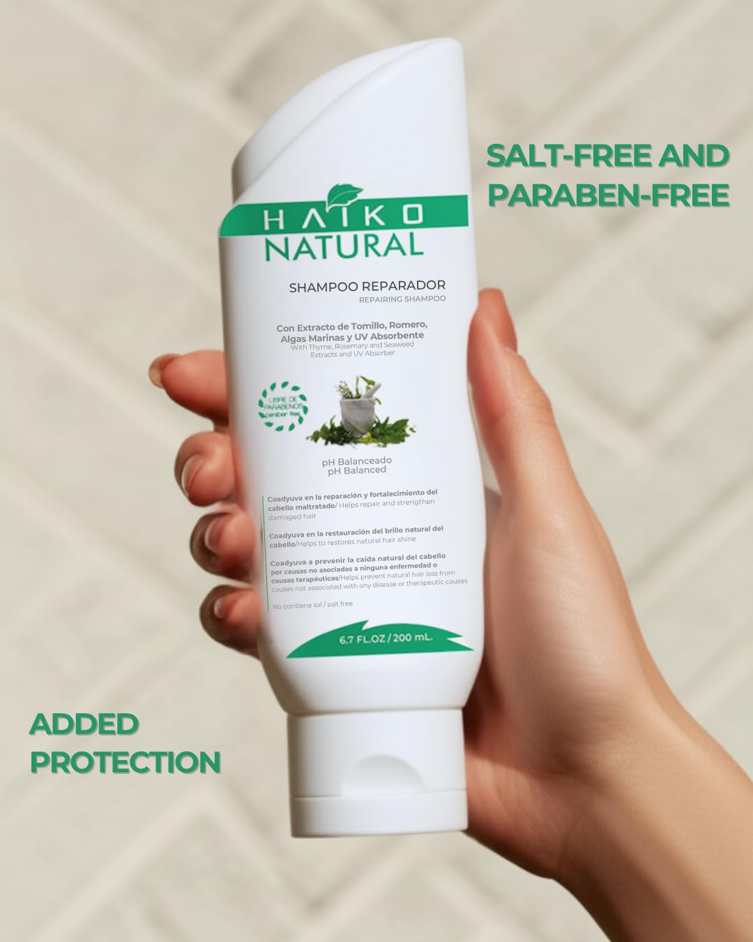 Amazon.com : HAIKO NATURAL Repairing Shampoo with Thyme, Rosemary