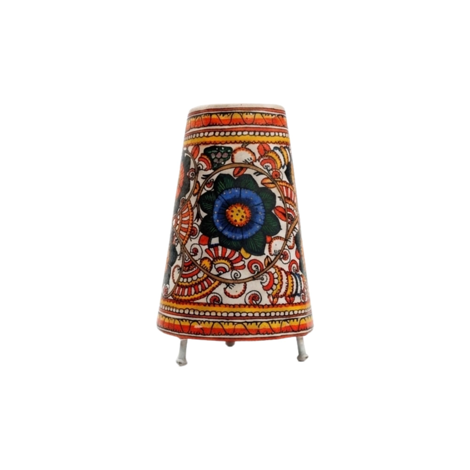 Handcrafted Traditional Tholu Bommalata Lampshade | Hand-Painted Leather Art Lamp with Bulb Holder, Andhra Pradesh Shadow Art Décor for Home, Office and Special Occasions-picture-25