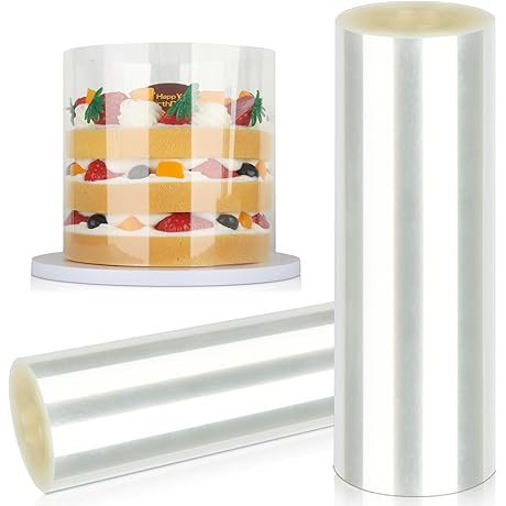 Cake Collar - 6 x 394inch Transparent Acetate Cake Roll