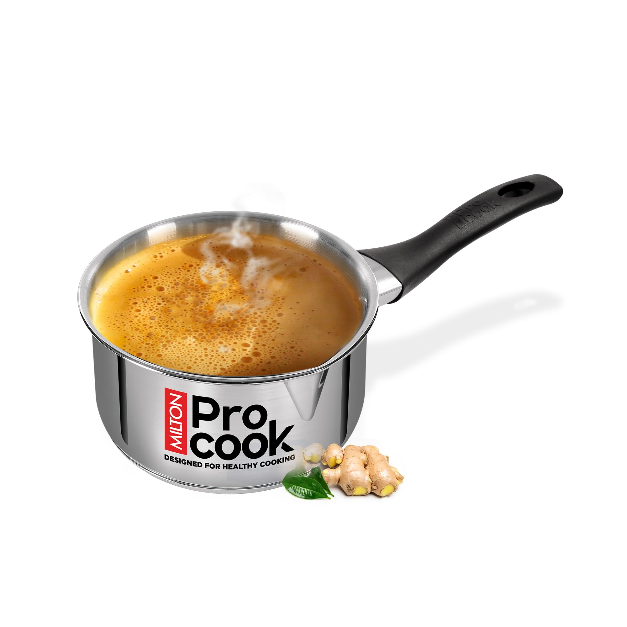 Milton Pro Cook Stainless Steel Tea Pan, 1.2 Litre (14 cm), Sandwich Bottom Sauce Pan, Gas Induction Base Chai Pot Milk Boiler with Handle (2 Years Warranty)-image-39
