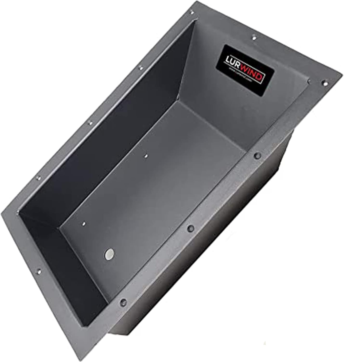 Lurwind Recessed Trolling Motor Foot Pedal Tray - Black Powder-Coated Aluminum, Fits Most Trolling Motor Tray Pedals, 19.375" x 12" Pre-Drilled Mount