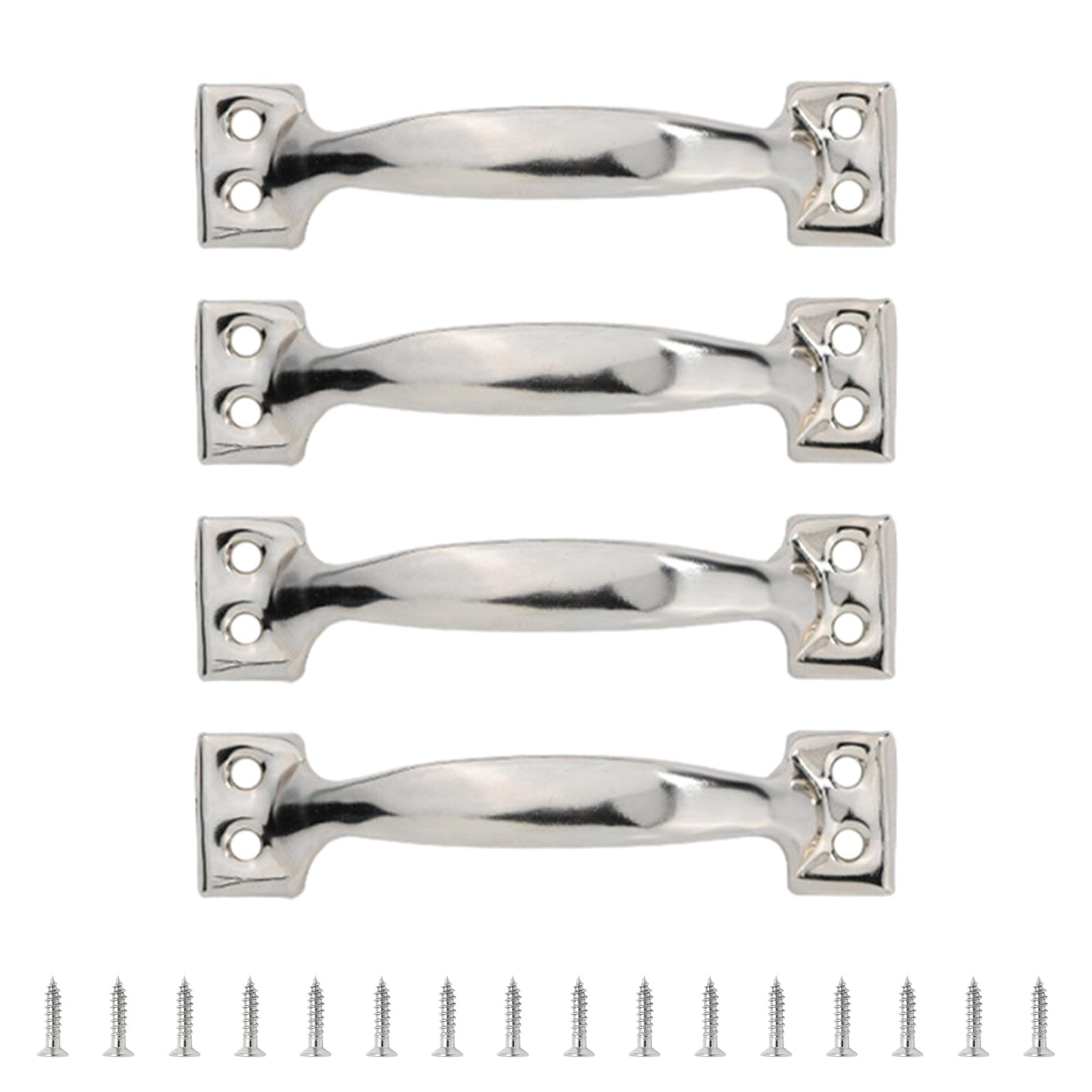 MICFENY 4pcs Barn Door Pulls Metal Handles for Cabinets and Wood Iron Furniture Knob Practical Home Hardware