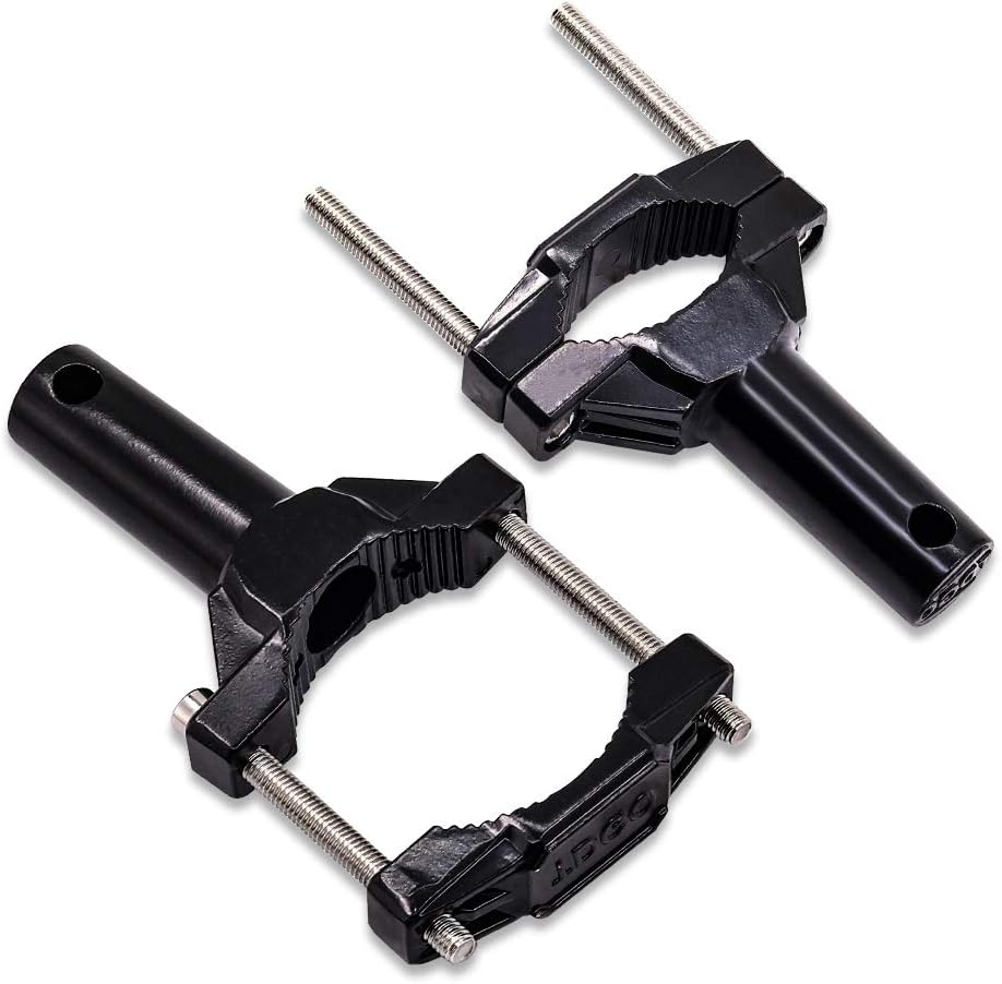 Motorcycle Spotlight Mount Brackets, Motorbike Tube Clamp Turn Signal Indicator Mounting Clamp Fog Light Holder Adjustable Fits Tube 1"/1.5"/2" Dia 23mm-61mm (2)