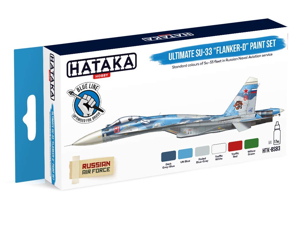 Hataka Hobby Htk-Bs83 Ultimate Su-33 Flanker-D Paint Set