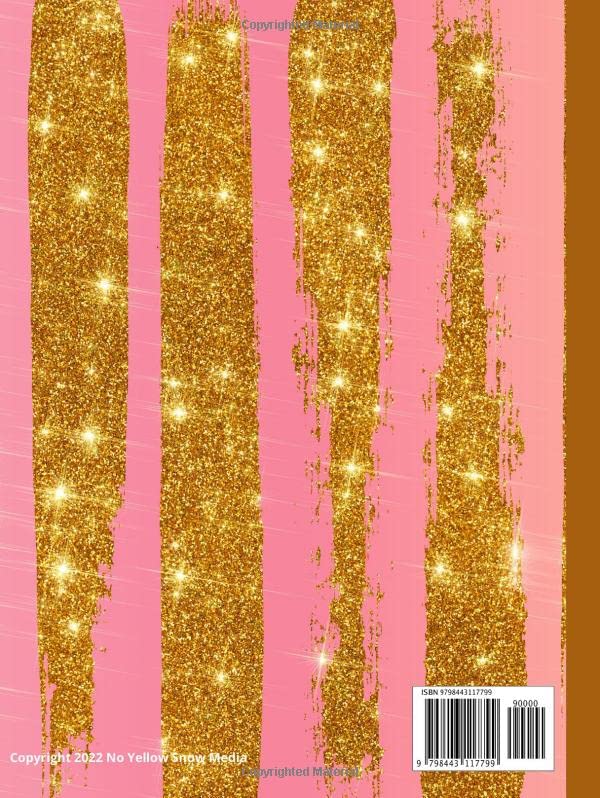 Miniatura 2 de Pink and Gold Composition Notebook Pink and Gold Composition 130 Page College-Ruled Notebook, Pink Notebook Hard Cover